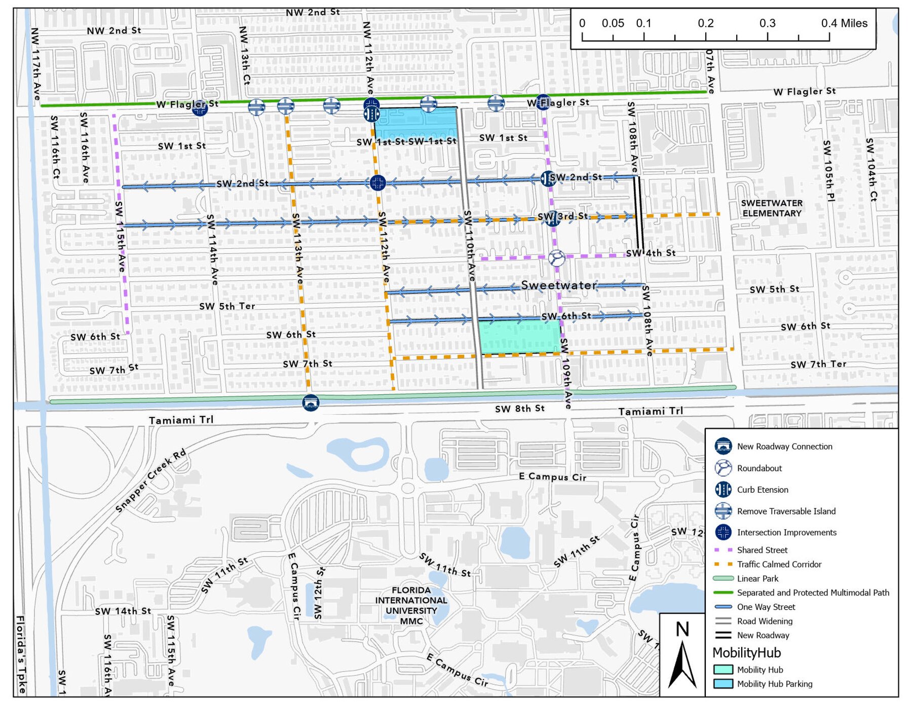 Sweetwater CRA mobility plan map